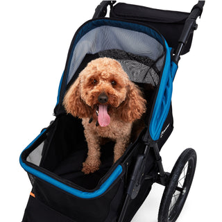 Palster Explorer All Terrain Dog Stroller - Black & Harbour Blue